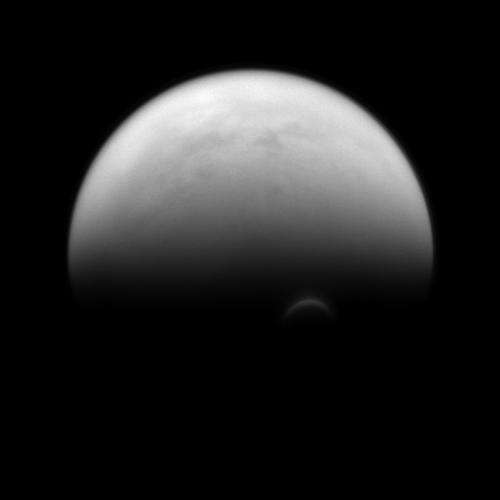 Image: Titan's sunlit edge