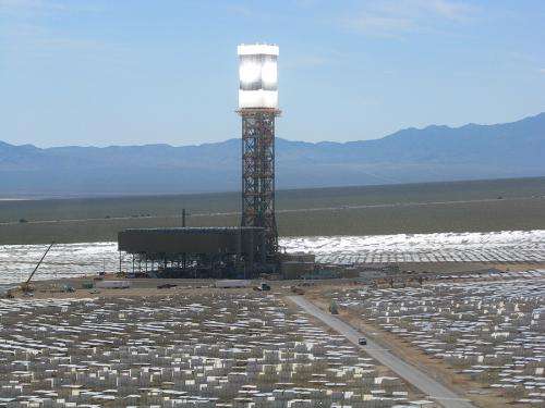 Ivanpah solar plant in California starts energy feed to grid