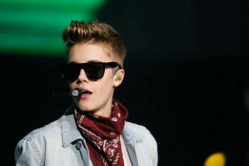 Justin Bieber performs on December 12, 2012 in Atlanta