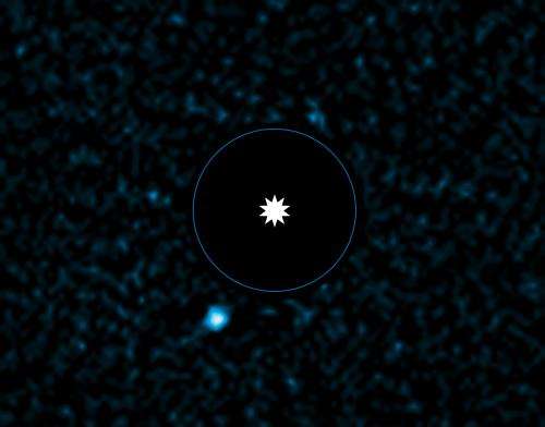 Lightest exoplanet imaged so far?