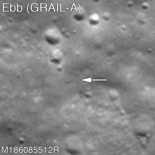 Lunar Reconnaissance Orbiter sees GRAIL's explosive farewell