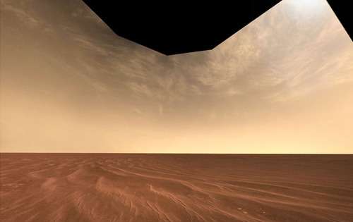 Making Martian clouds on Earth