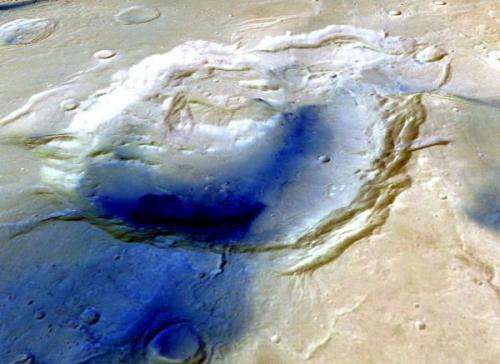 Mars crater may actually be ancient supervolcano