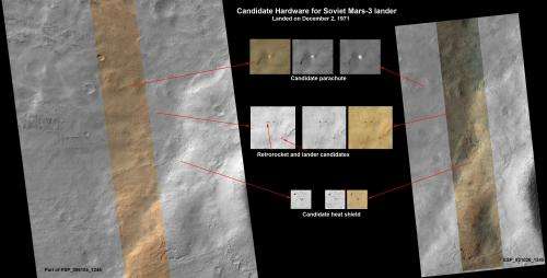 Mars orbiter images may show 1971 Soviet lander