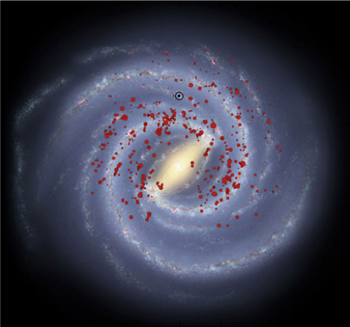 Massive stars mark out Milky Way's 'missing' arms