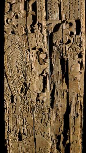 Maya Long Count calendar and European calendar linked using carbon-14 dating