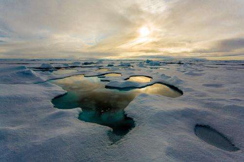Melt ponds cause the Artic sea ice to melt more rapidly