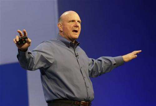 Microsoft says CEO Ballmer to retire in 12 months