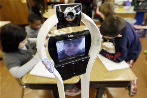 My classmate, the robot: US pupil attends remotely