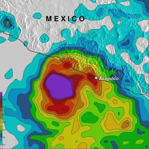 NASA analyzes Hurricane Raymond's copious rainfall