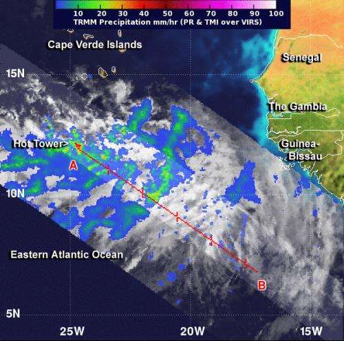 NASA data showed Tropical Storm Erin forming