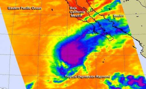NASA eyes a 'decoupled' Tropical Depression Raymond