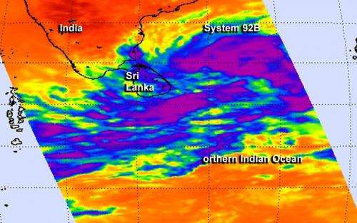 NASA eyes another developing depression in northern Indian Ocean