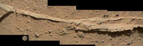 NASA rover inspects pebbly rocks at Martian waypoint