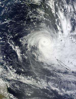 NASA satellites saw Cyclone Freda's widening eye