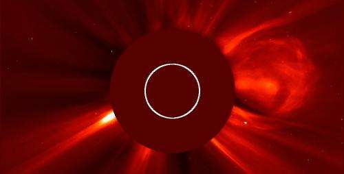 NASA sees 3 coronal mass ejections