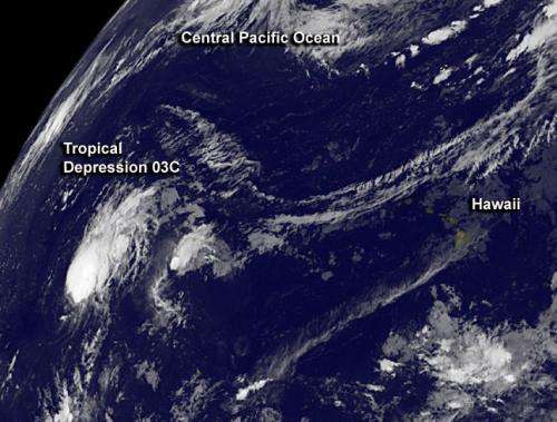 NASA sees another new Central Pacific tropical cyclone