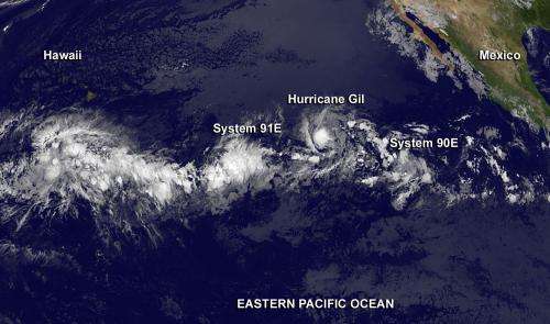 NASA sees a very active tropical Eastern Pacific Ocean