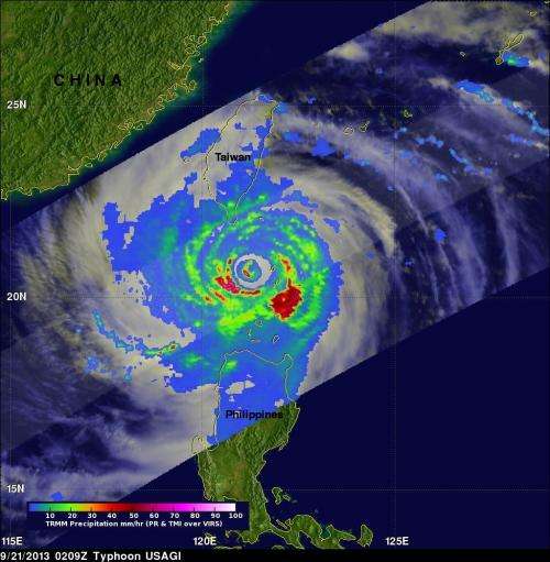 NASA sees deadly typhoon usagi hit southern China