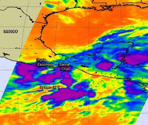 NASA sees developing tropical cyclone near southwestern Mexico