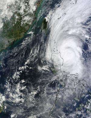 NASA sees Halloween Typhoon Krosa lashing Luzon, Philippines