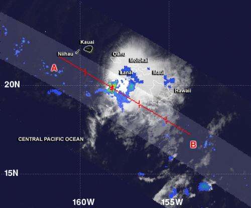 NASA sees little rainfall in Tropical Depression Flossie
