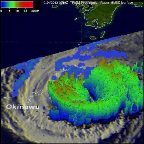 NASA sees rainfall in Tropical Storm Francisco