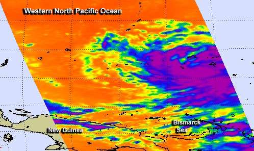 NASA sees strengthening Tropical Storm Haiyan lashing Micronesia