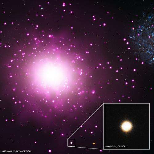 NASA's Hubble and Chandra find evidence for densest nearby galaxy