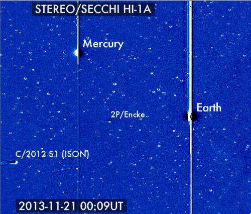 NASA's solar observing fleet to watch Comet ISON's journey around the sun