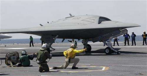 Navy completes 1st unmanned carrier landing