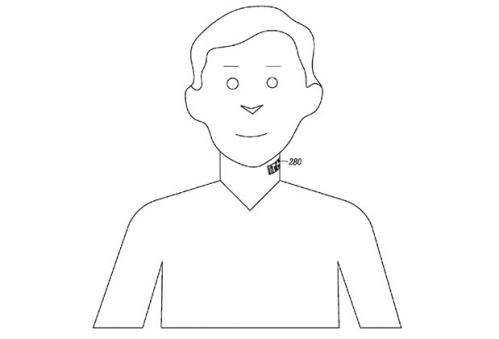 Neck tattoo patent filing from Motorola targets improved sound