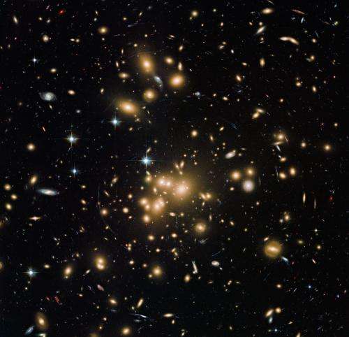 New Hubble image of galaxy cluster Abell 1689
