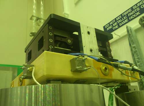 New microvibration excitation device currently being tested at European Space Agency space test centre