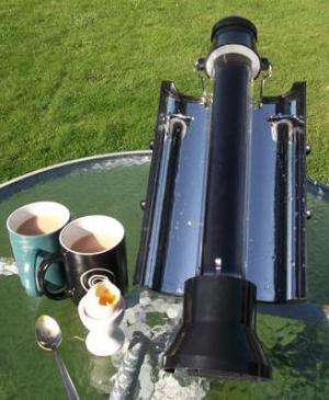 New Solar Kettle allows for boiling water off the grid