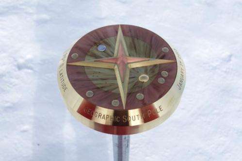 New South Pole marker honors planets, Pluto, and Armstrong