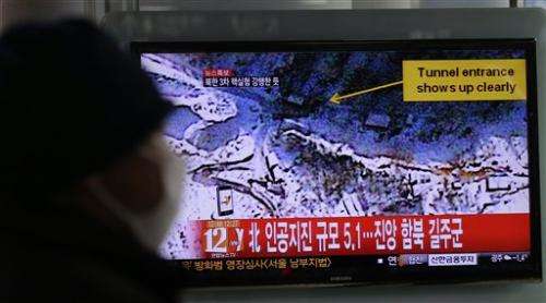 North Korea apparently conducts third atomic test