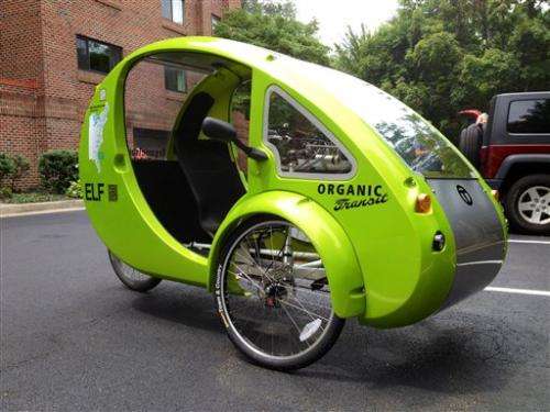 Not a car or bicycle, but a blend _ an ELF vehicle
