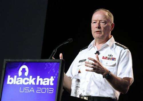 NSA chief talks at hackers' conference in Vegas