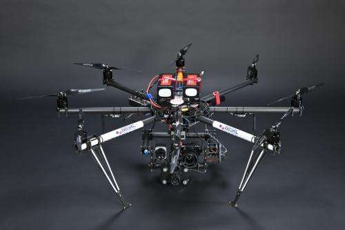 Octocopter to monitor crops