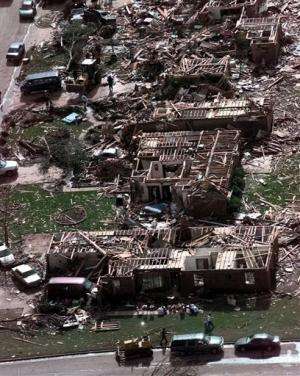 Oklahoma twister tracked path of 1999 tornado
