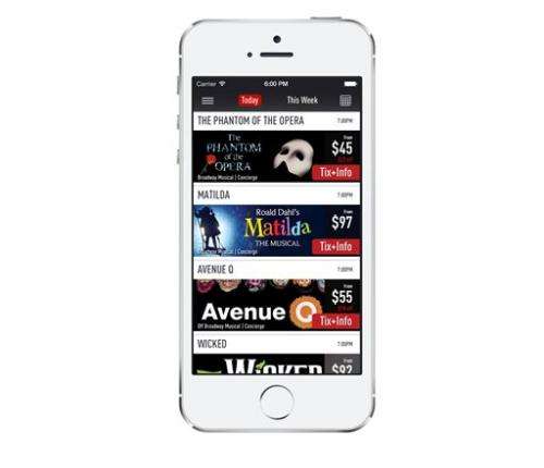 One-stop mobile app offers Broadway ticket ease