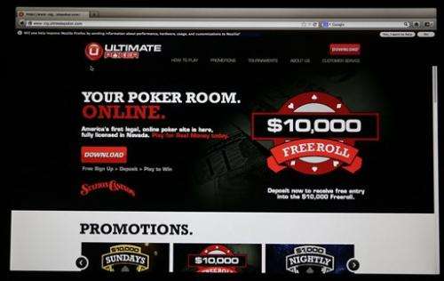 Online poker: Legal website launches in Nevada