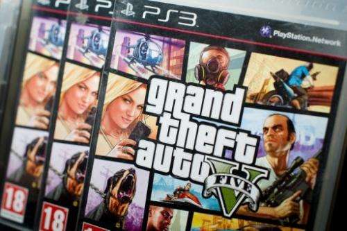 Packaging of the console game 'Grand Theft Auto 5'