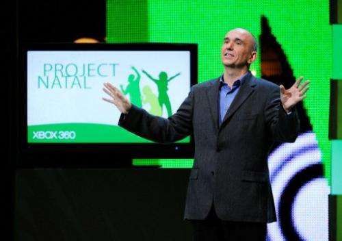 Peter Molyneux at a Microsoft's XBox 360 media briefing on June 1, 2009 in Los Angeles, California