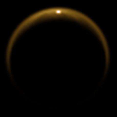 Cassini sees Titan cooking up smog