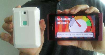 Pocket-sized sensor gives instant fat burning updates