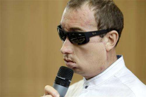 Poland's first face transplant patient goes home