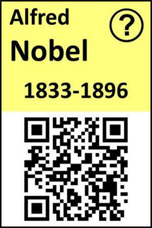 QR code access to Nobel Prizes in Chemistry