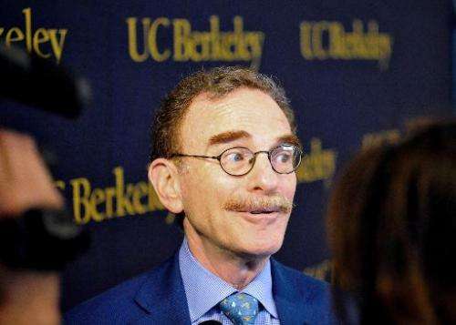 Randy Schekman, at a press conference at the University of California, Berkeley, is the co-winner of the 2013 Nobel Prize for Me